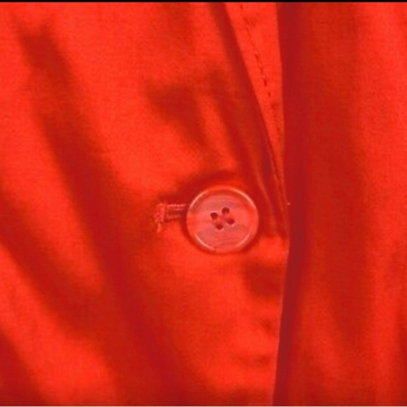 Lane Bryant Red Stretch Cotton Blazer Jacket, women's plus size 28 - Picture 8 of 11